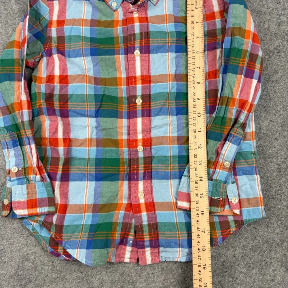 Ralph Lauren Button Down Boys Size 6 Multi Color Plaid Long Sleeve Shirt